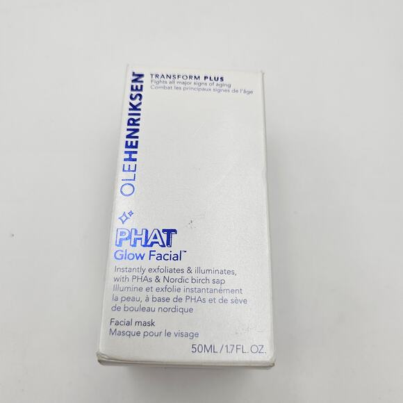NEW OLE HENRIKSEN PHAT Glow Facial Exfoliating Mask Transform Plus 1.7oz. - Picture 3 of 8